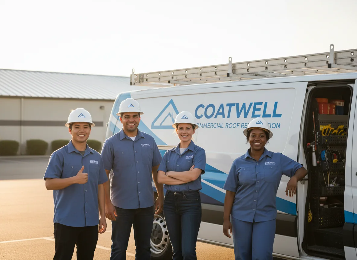 Commercial roof coating company in Rackerby, CA