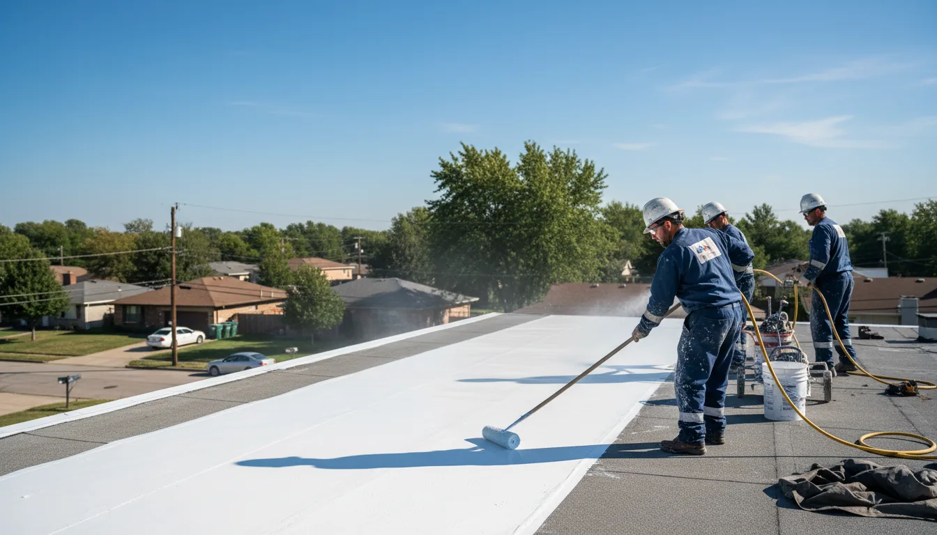 Commercial roof coating in Rackerby, CA near me